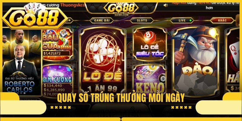 Quay số trúng thưởng mỗi ngày