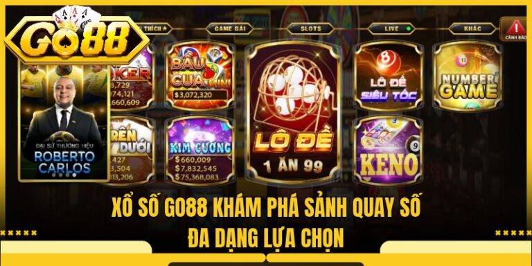 Xổ Số Go88 – Khám Phá Sảnh Quay Số Đa Dạng Lựa Chọn