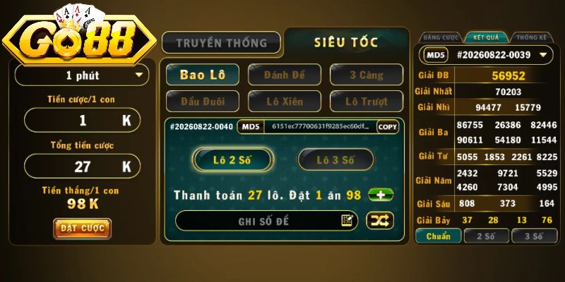 Vài nét thông tin về xổ số Go88